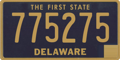 DE license plate 775275