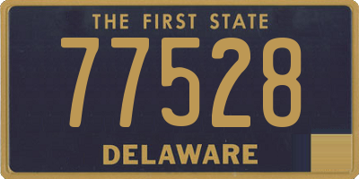 DE license plate 77528