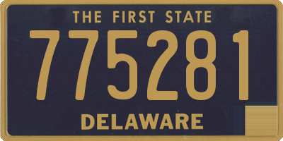 DE license plate 775281