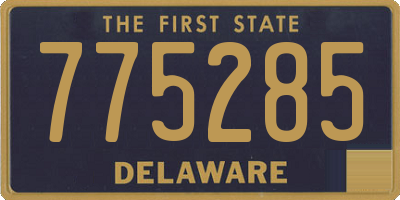 DE license plate 775285