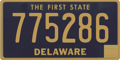 DE license plate 775286