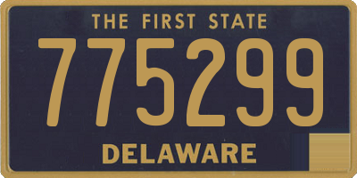 DE license plate 775299