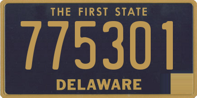 DE license plate 775301
