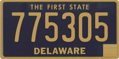 DE license plate 775305