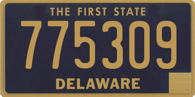 DE license plate 775309