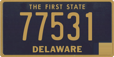 DE license plate 77531