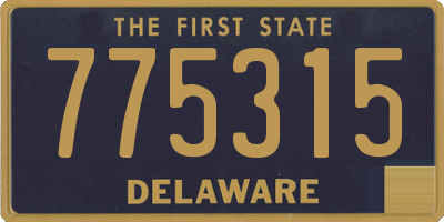 DE license plate 775315