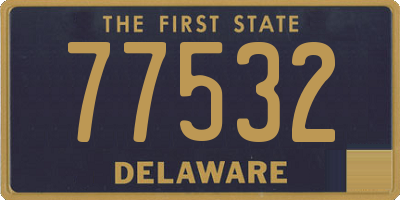 DE license plate 77532