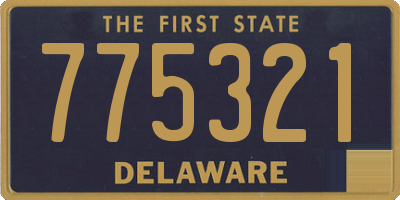 DE license plate 775321