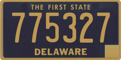 DE license plate 775327