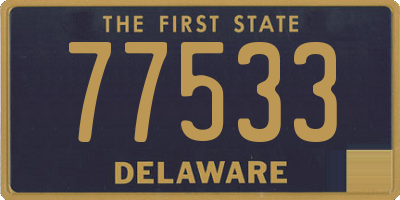 DE license plate 77533