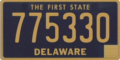 DE license plate 775330