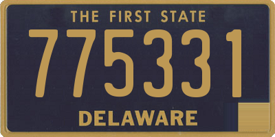 DE license plate 775331