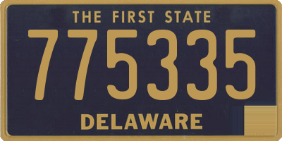 DE license plate 775335