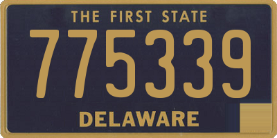 DE license plate 775339