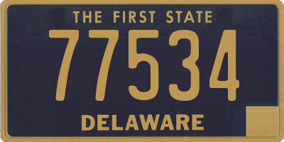 DE license plate 77534