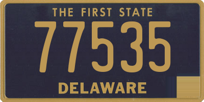 DE license plate 77535