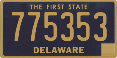 DE license plate 775353
