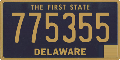 DE license plate 775355