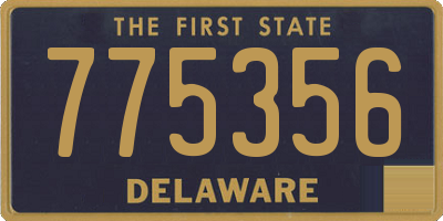 DE license plate 775356