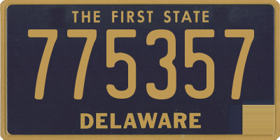 DE license plate 775357