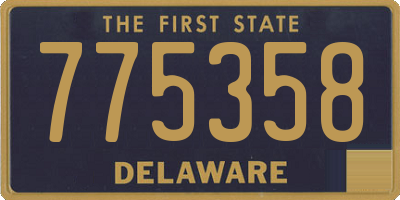 DE license plate 775358