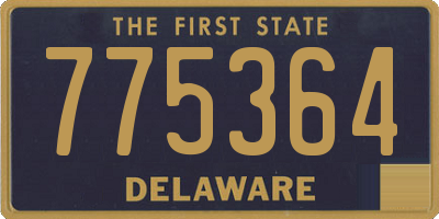 DE license plate 775364