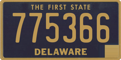 DE license plate 775366