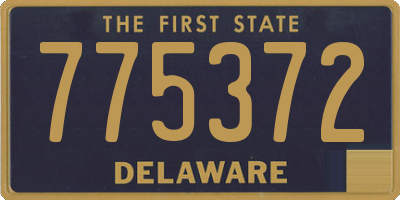 DE license plate 775372