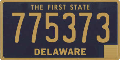 DE license plate 775373