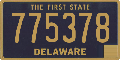 DE license plate 775378