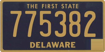DE license plate 775382