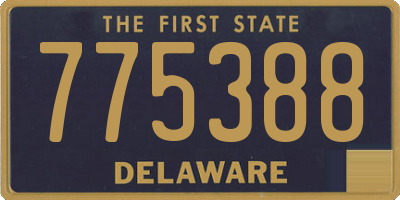 DE license plate 775388