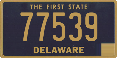 DE license plate 77539