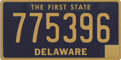 DE license plate 775396