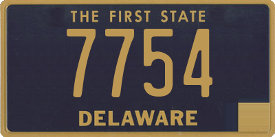 DE license plate 7754