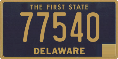 DE license plate 77540