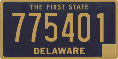 DE license plate 775401