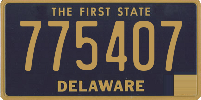 DE license plate 775407