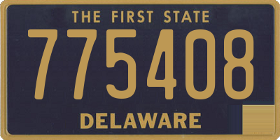 DE license plate 775408
