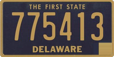 DE license plate 775413
