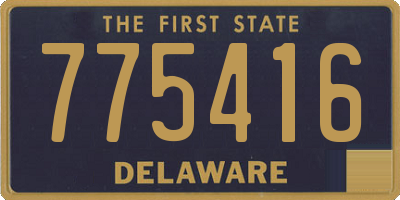 DE license plate 775416
