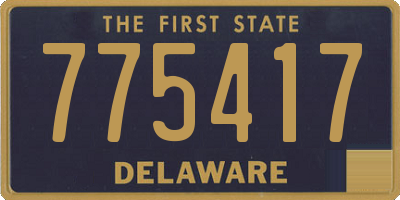 DE license plate 775417