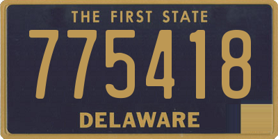 DE license plate 775418