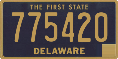 DE license plate 775420