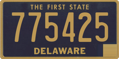 DE license plate 775425