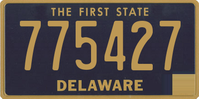 DE license plate 775427