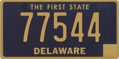 DE license plate 77544