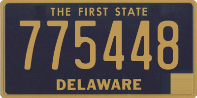 DE license plate 775448
