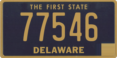DE license plate 77546